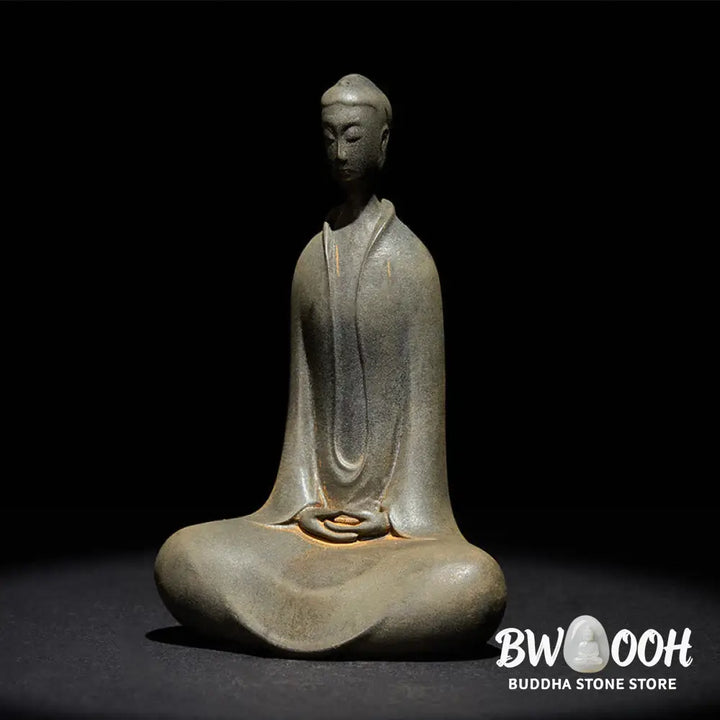 BWOOOH resin Buddha statue - Handmade Sakyamuni Buddha Iron Powd