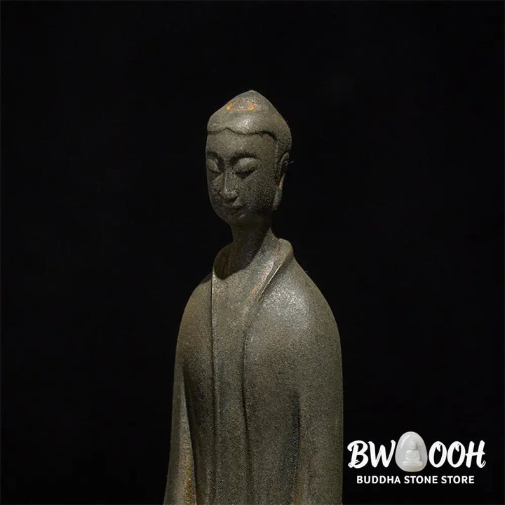 BWOOOH resin Buddha statue - Handmade Sakyamuni Buddha Iron Powd