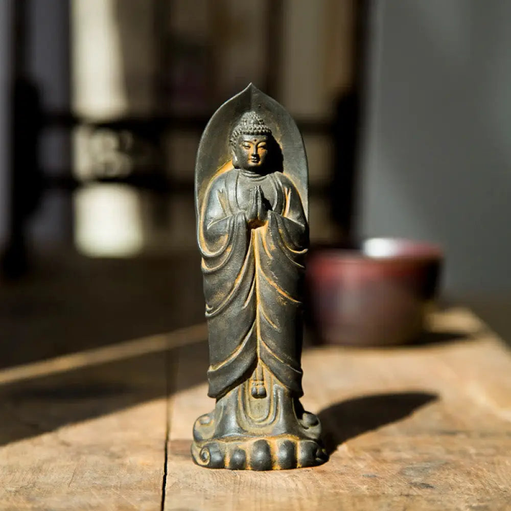 BWOOOH resin Buddha statue - Handmade Sakyamuni Buddha Namaste I