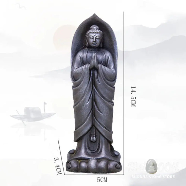 BWOOOH resin Buddha statue - Handmade Sakyamuni Buddha Namaste I