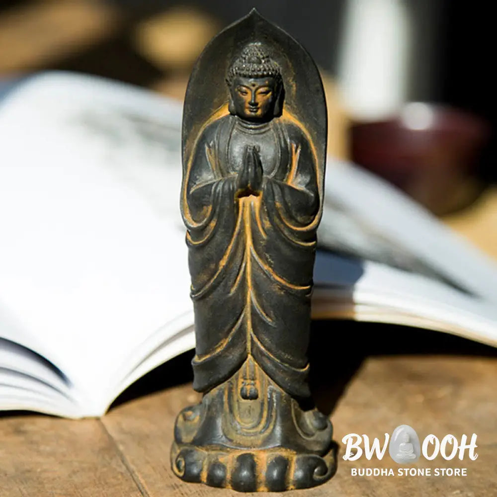 BWOOOH resin Buddha statue - Handmade Sakyamuni Buddha Namaste I