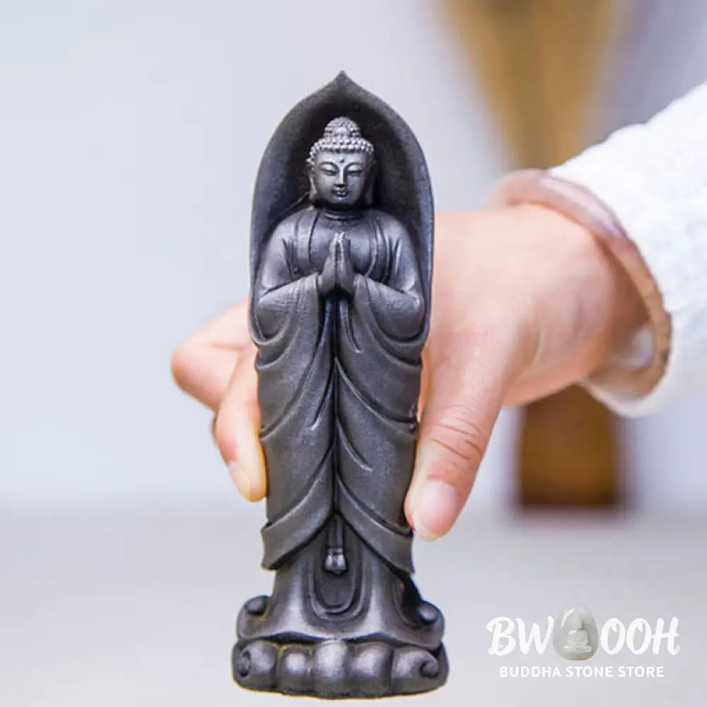 BWOOOH resin Buddha statue - Handmade Sakyamuni Buddha Namaste I