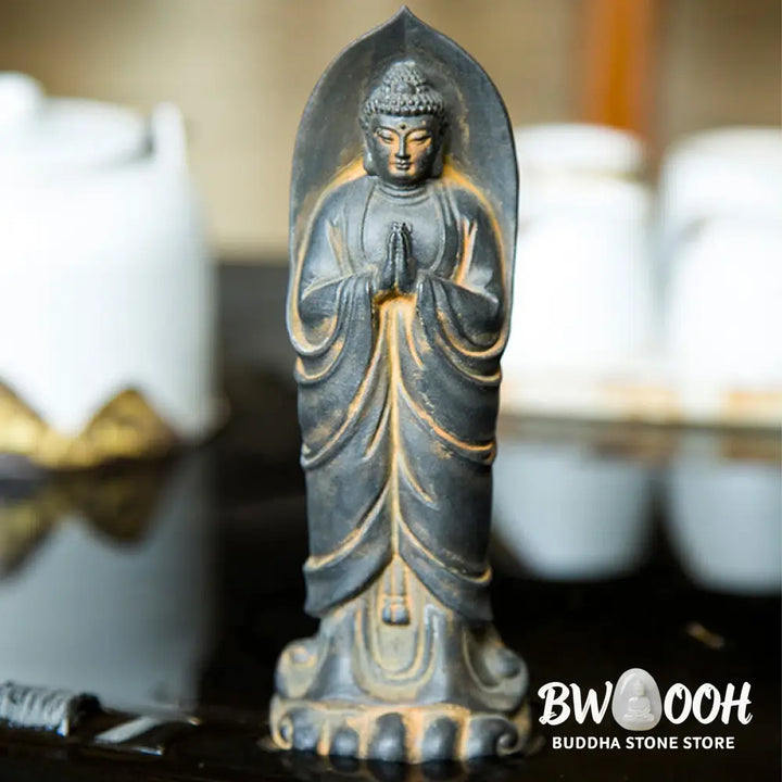 BWOOOH resin Buddha statue - Handmade Sakyamuni Buddha Namaste I