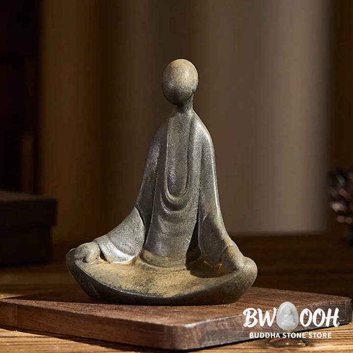 BWOOOH resin Buddha statue - Handmade Sitting Formless Buddha Ir