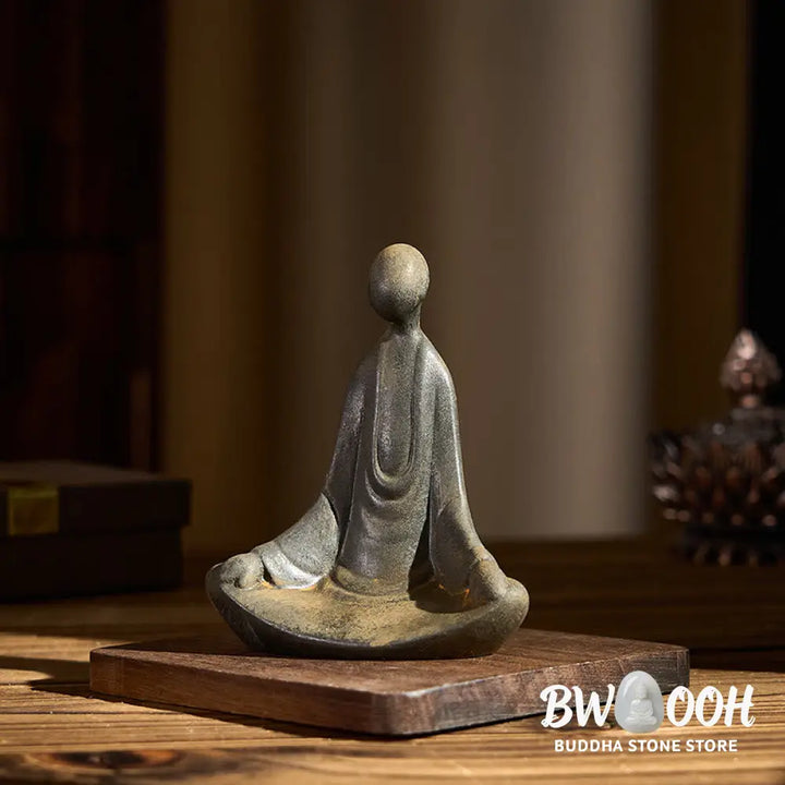 BWOOOH resin Buddha statue - Handmade Sitting Formless Buddha Ir