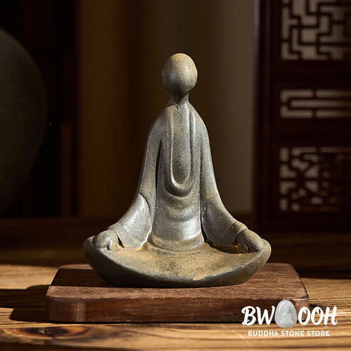 BWOOOH resin Buddha statue - Handmade Sitting Formless Buddha Ir