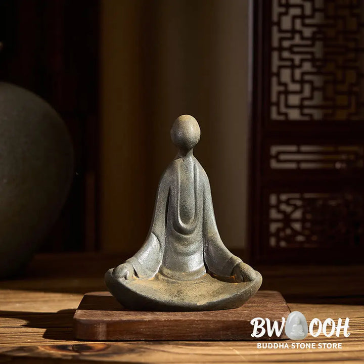 BWOOOH resin Buddha statue - Handmade Sitting Formless Buddha Ir