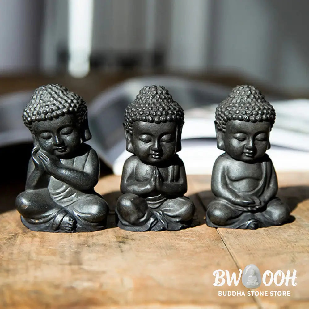 BWOOOH resin Buddha statue - Handmade Small Sakyamuni Buddha Iro