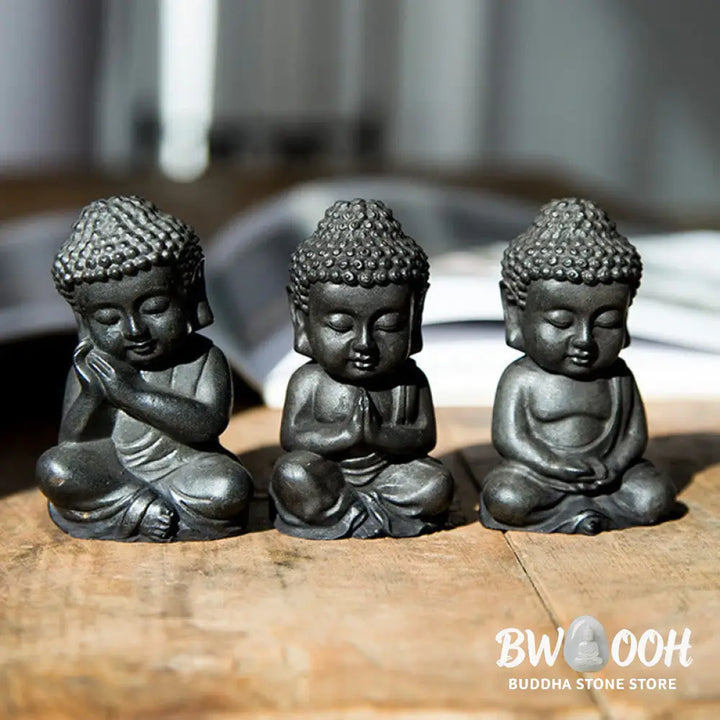 BWOOOH resin Buddha statue - Handmade Small Sakyamuni Buddha Iro