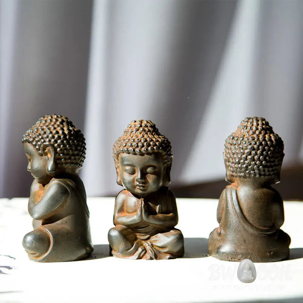 BWOOOH resin Buddha statue - Handmade Small Sakyamuni Buddha Iro