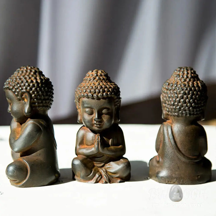 BWOOOH resin Buddha statue - Handmade Small Sakyamuni Buddha Iro