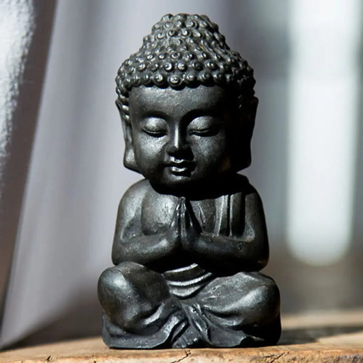 BWOOOH resin Buddha statue - Handmade Small Sakyamuni Buddha Iro