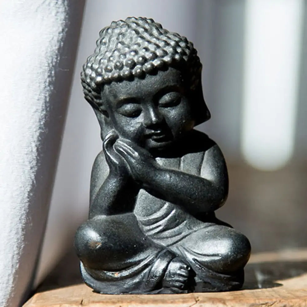 BWOOOH resin Buddha statue - Handmade Small Sakyamuni Buddha Iro