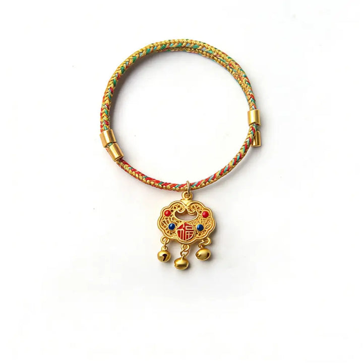 BWOOOH Handmade String Alloy Luck Blessings Adjustable Ca