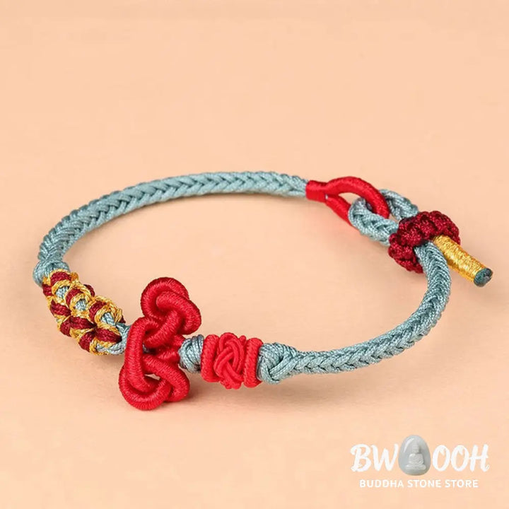Buddha Stones Handmade Wenchang Knot Luck Strength Braided Rope Bracelet - BWOOOH - Bracelet