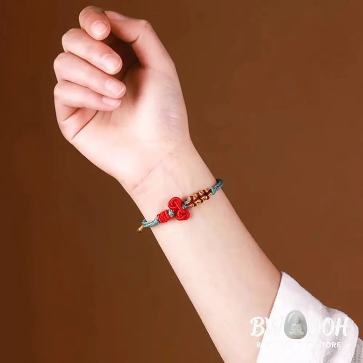 Buddha Stones Handmade Wenchang Knot Luck Strength Braided Rope Bracelet - BWOOOH - Bracelet