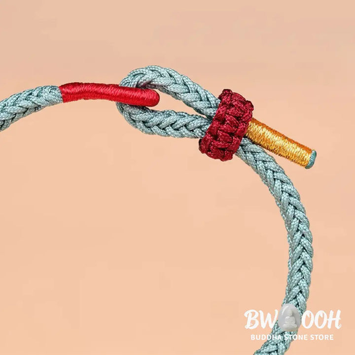 Buddha Stones Handmade Wenchang Knot Luck Strength Braided Rope Bracelet - BWOOOH - Bracelet