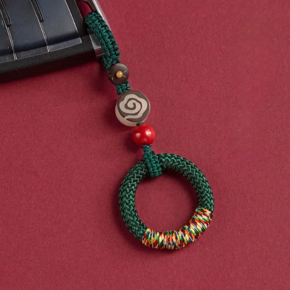 BWOOOH Handwoven Colorful Thread String Buckle Ivory Frui