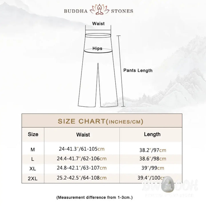 Buddha Stones Hanfu Style Midi Dress Wide Leg Pants Meditation Zen Practice Yoga Dance Clothing - Women’s Meditation