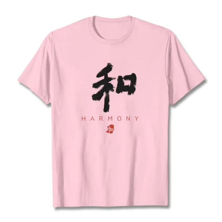 Buddha Stones He Harmony Tee T-shirt - Light Pink / S - T-Shirts