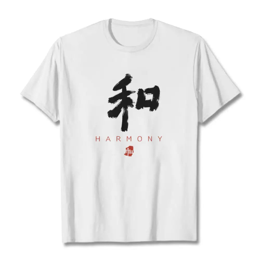Buddha Stones He Harmony Tee T-shirt - White / S - T-Shirts