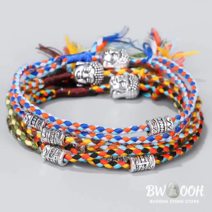 Buddha Stones Head Serenity String Bracelet - Bracelet
