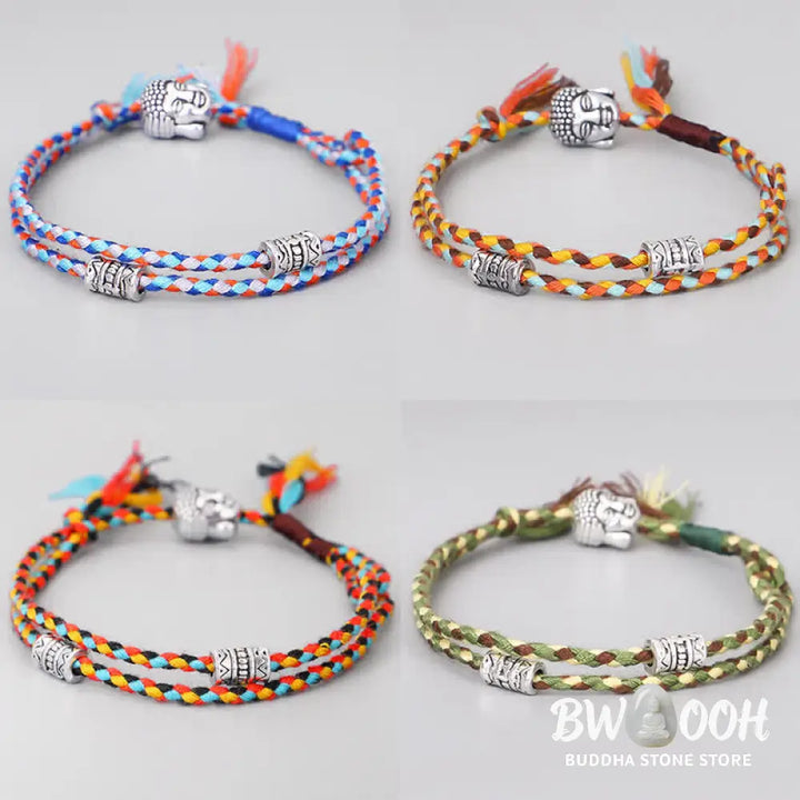 Buddha Stones Head Serenity String Bracelet - Bracelet