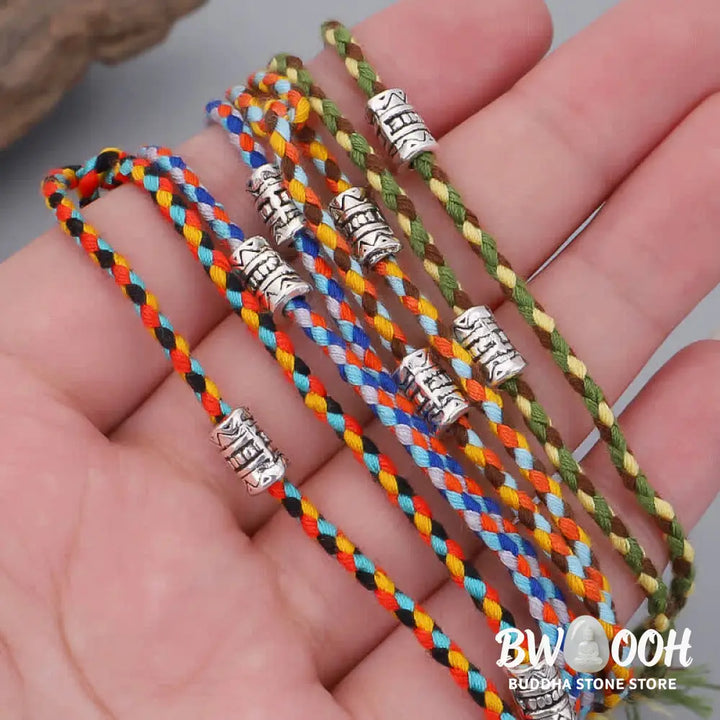 Buddha Stones Head Serenity String Bracelet - Bracelet
