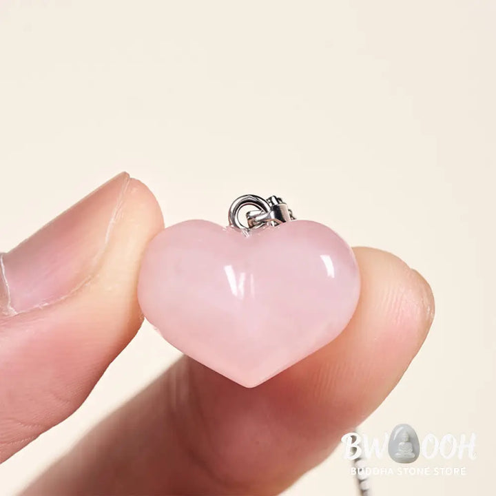 Buddha Stones Heart Design Amethyst Topaz Pink Crystal Opal Tiger Eye White Crystal Red Jasper Amazonite Green