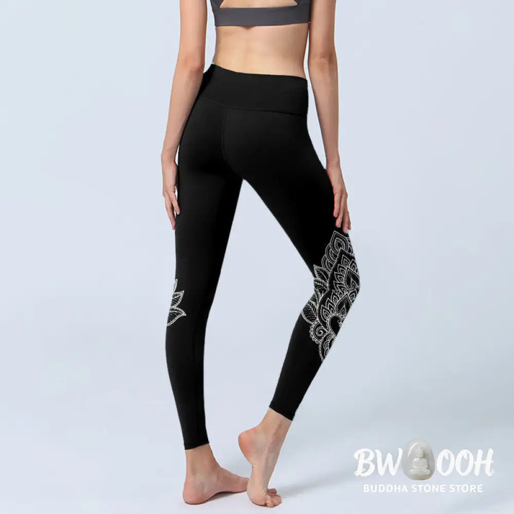 BWOOOH printed yoga leggings - Heart-shaped Petals Flowers Print Gym Le