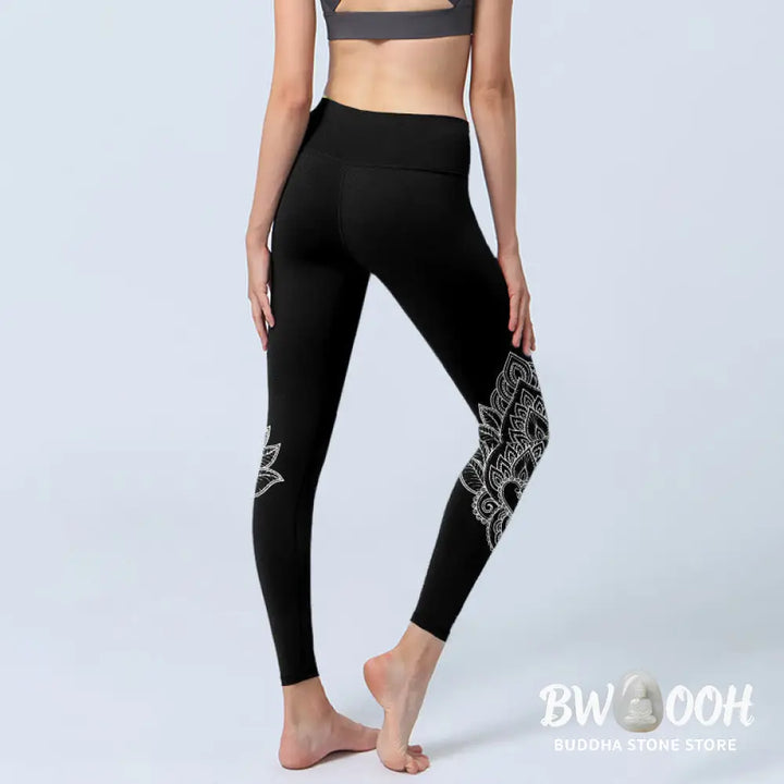 BWOOOH printed yoga leggings - Heart-shaped Petals Flowers Print Gym Le