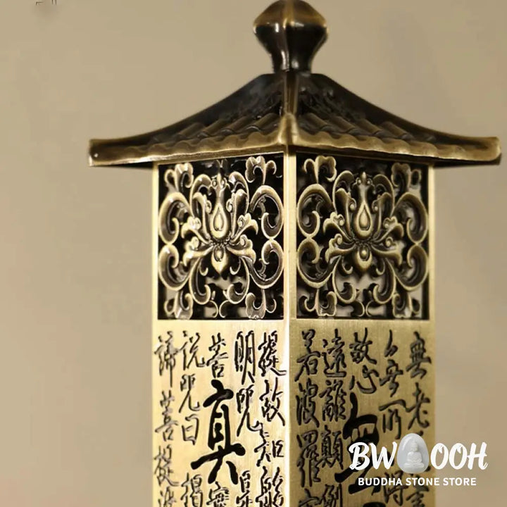 BWOOOH Heart Sutra Alloy Incense Holder Healing Home Decoration Incense Burner - Decorations Incense Burner