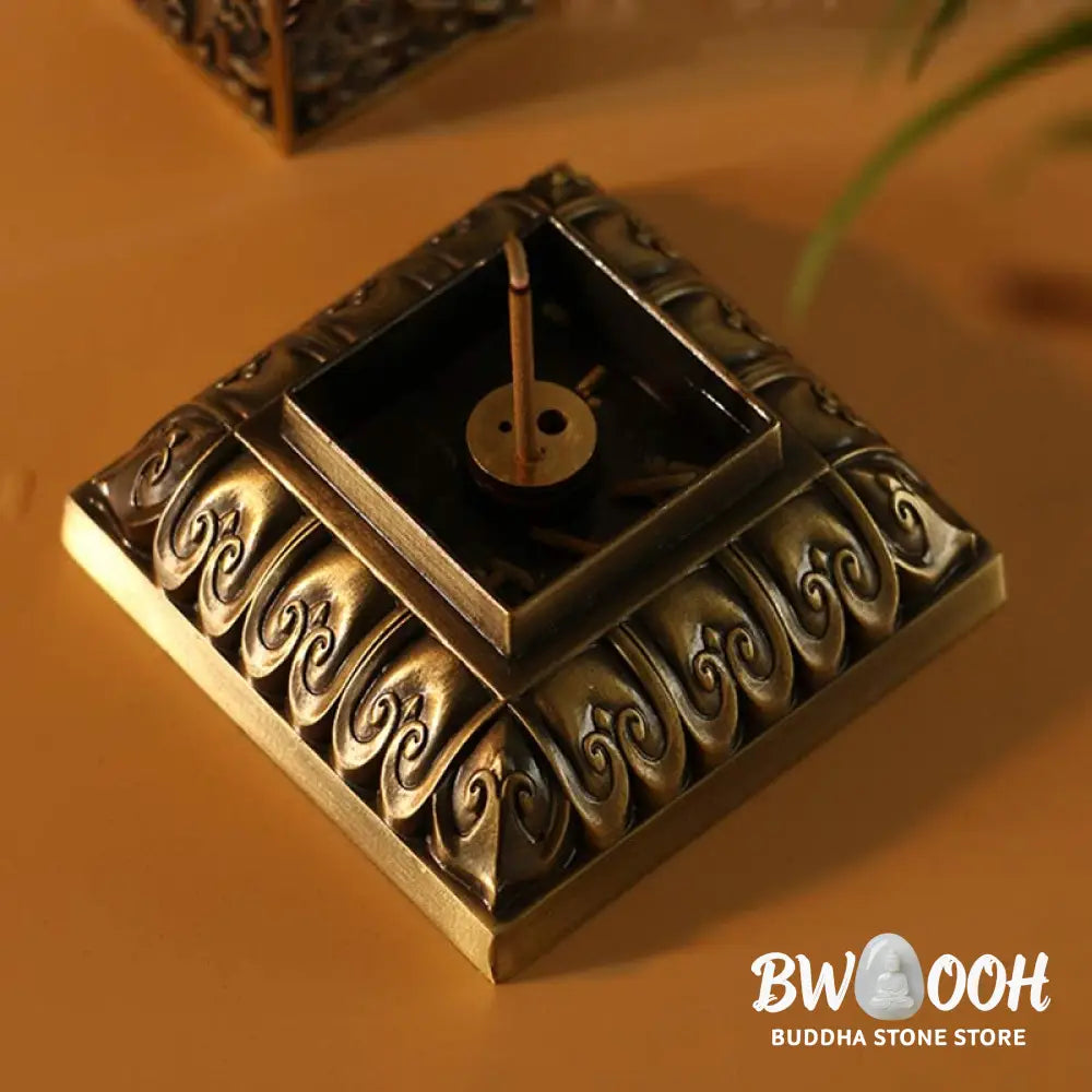BWOOOH Heart Sutra Alloy Incense Holder Healing Home Decoration Incense Burner - Decorations Incense Burner