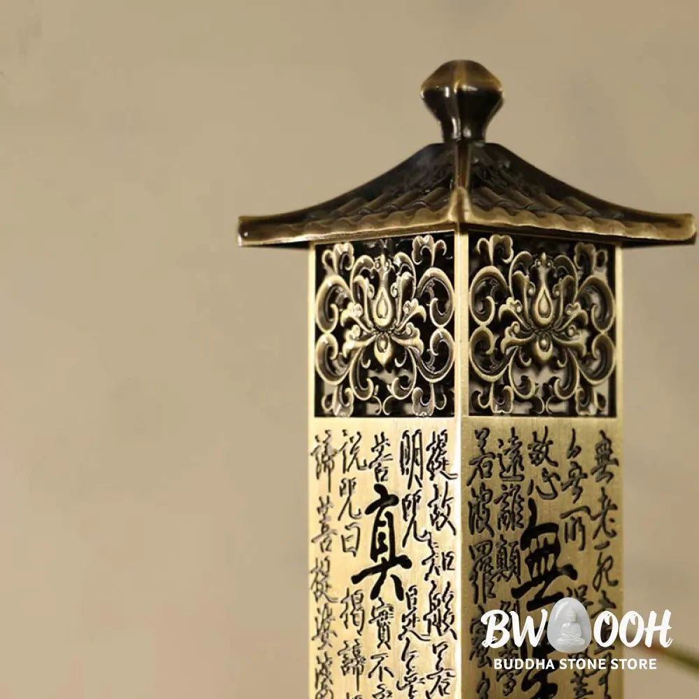 BWOOOH Heart Sutra Alloy Incense Holder Healing Home Decoration Incense Burner - Decorations Incense Burner