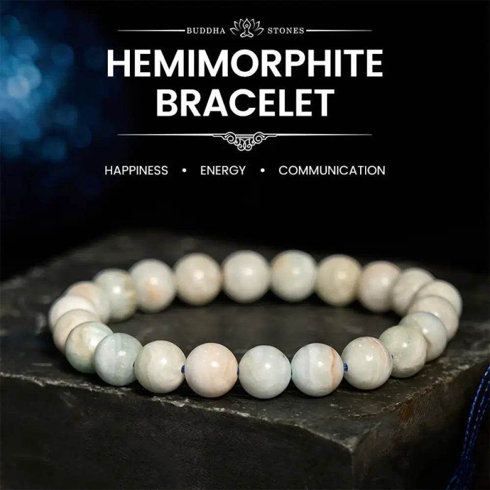 BWOOOH Hemimorphite Calm Energy Bracelet - BWOOOH - Hemimorphite(Wrist Circumference: 14-16cm) - Bracelet