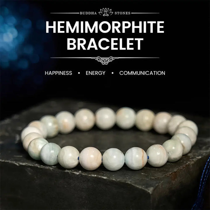 BWOOOH Hemimorphite Calm Energy Bracelet - BWOOOH - Hemimorphite(Wrist Circumference: 14-16cm) - Bracelet