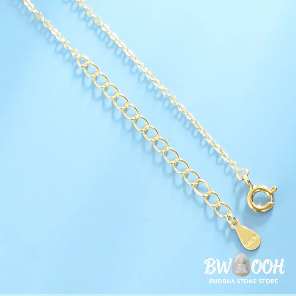 Buddha Stones Hetian Jade 925 Sterling Silver Peace Buckle Ginkgo Leaf Necklace Pendant - BWOOOH - Necklaces &amp; Pendants