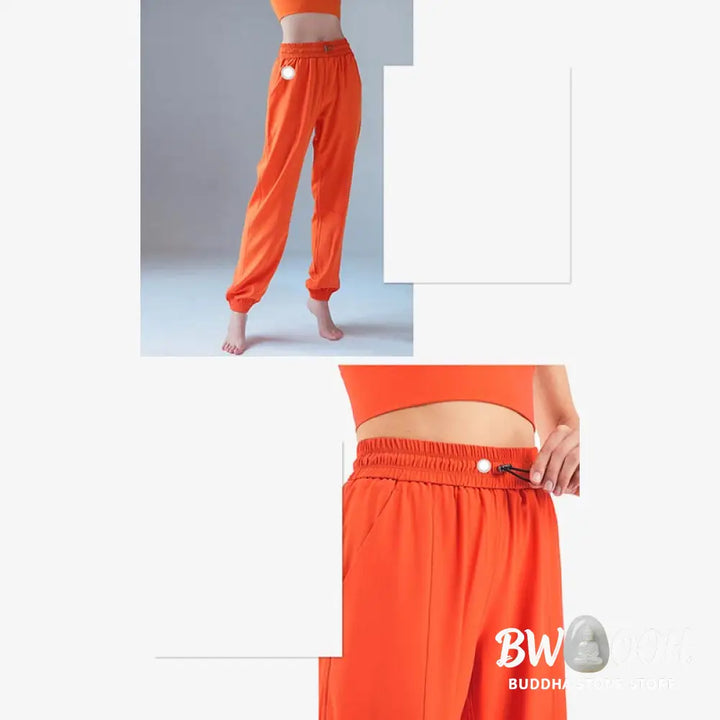 BWOOOH printed yoga pants - High Waist Fitness Yoga Sports Jogger Tr