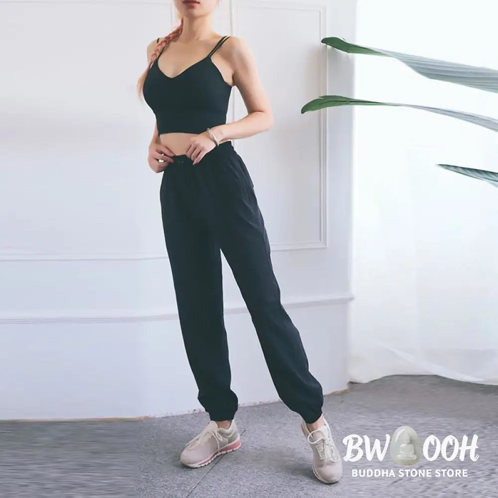 BWOOOH printed yoga pants - High Waist Fitness Yoga Sports Jogger Tr