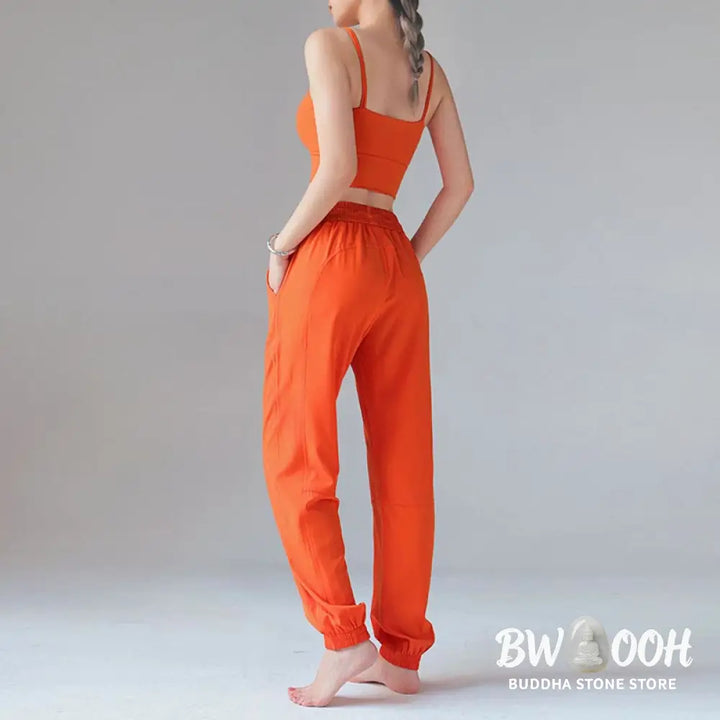 BWOOOH printed yoga pants - High Waist Fitness Yoga Sports Jogger Tr