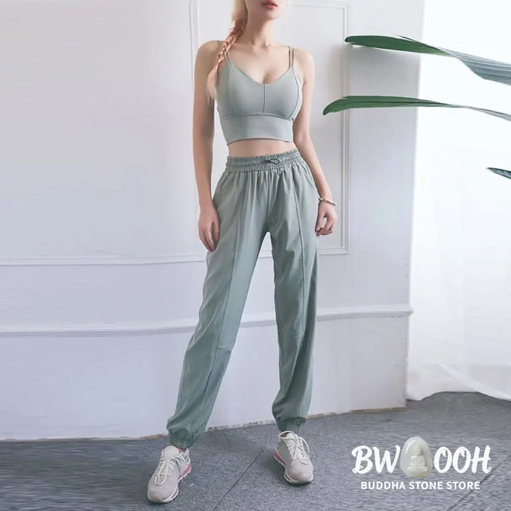 BWOOOH printed yoga pants - High Waist Fitness Yoga Sports Jogger Tr