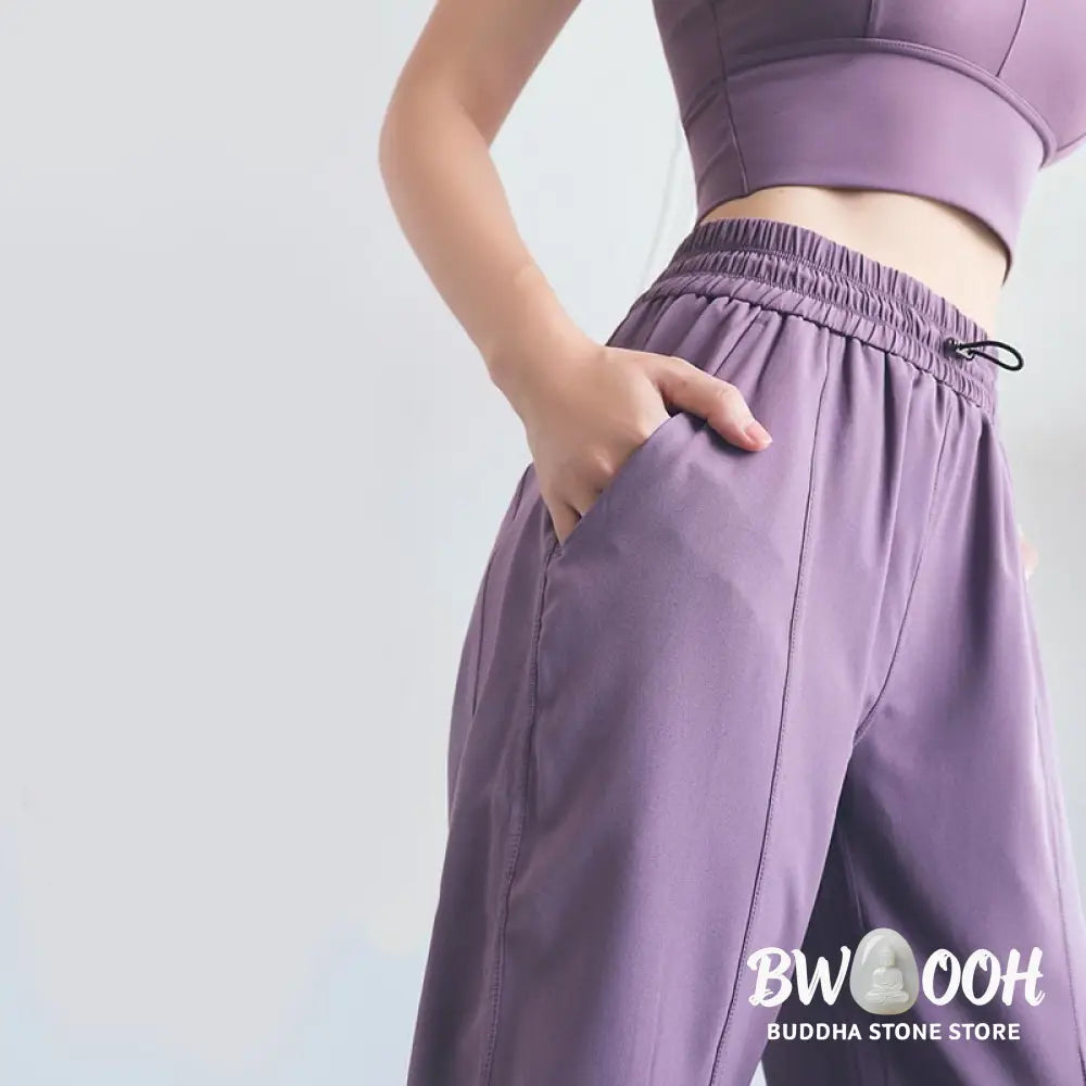 BWOOOH printed yoga pants - High Waist Fitness Yoga Sports Jogger Tr