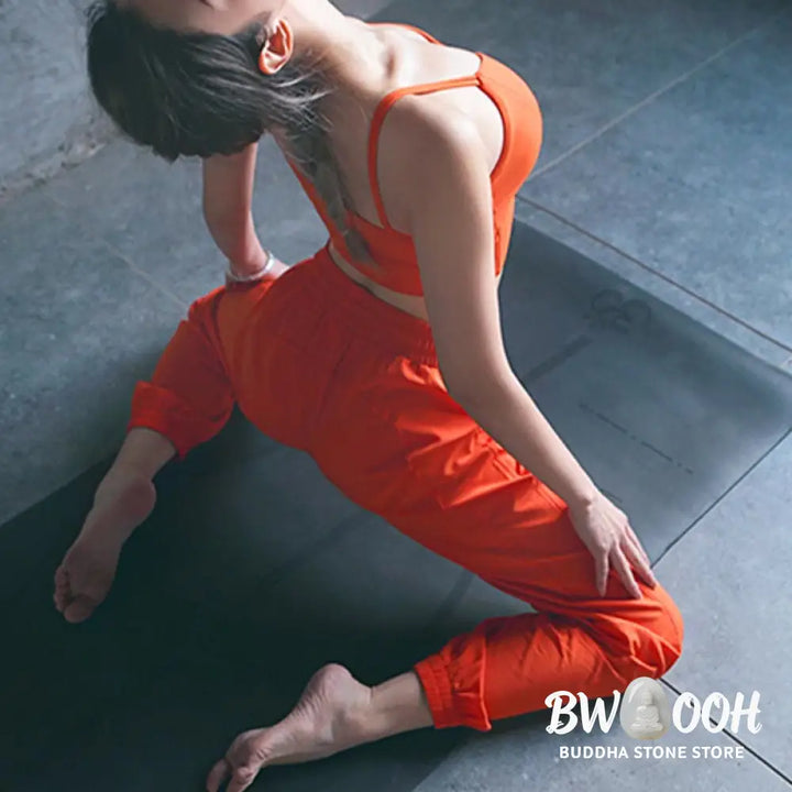 BWOOOH printed yoga pants - High Waist Fitness Yoga Sports Jogger Tr