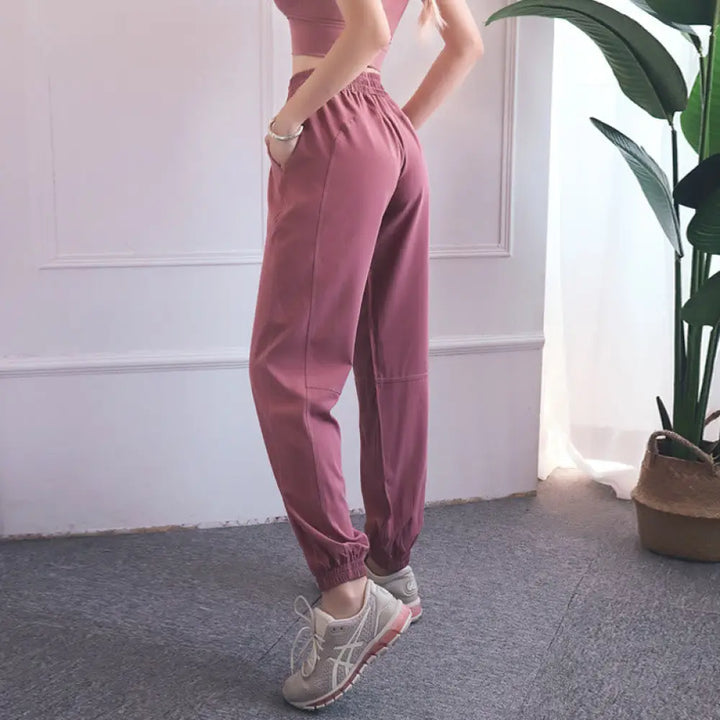 BWOOOH printed yoga pants - High Waist Fitness Yoga Sports Jogger Tr