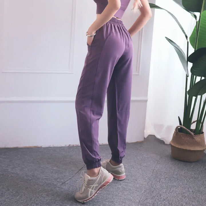 BWOOOH printed yoga pants - High Waist Fitness Yoga Sports Jogger Tr