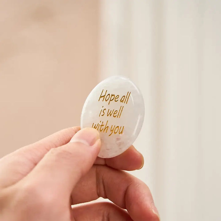BWOOOH Hope All Is Well With You Natural Clear Quartz Whi