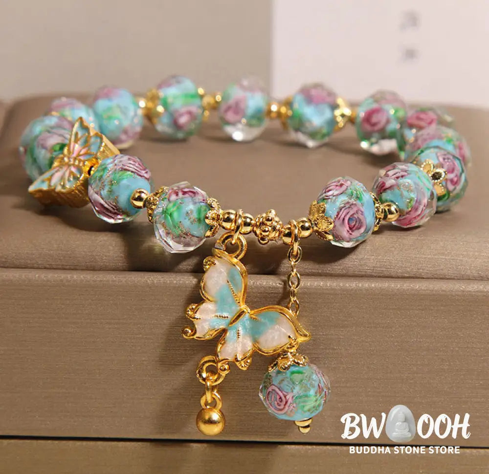 Buddha Stones 'Hoping for Love and Transformation' Butterfly Bracelet Includes Gift Message Card - Bracelet