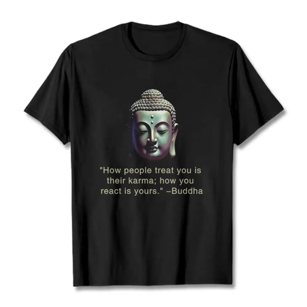 BWOOOH printed yoga pants - How People Treat You Is Their Karma Budd