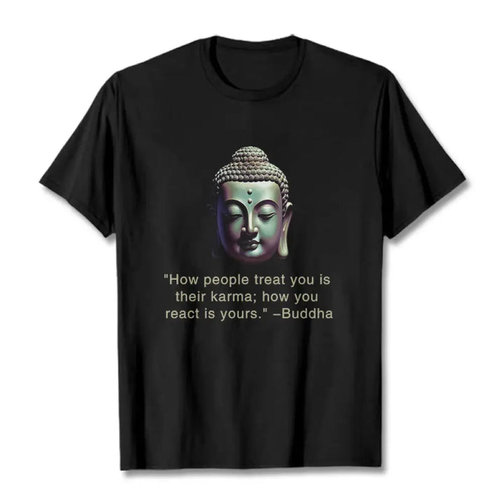 BWOOOH printed yoga pants - How People Treat You Is Their Karma Budd