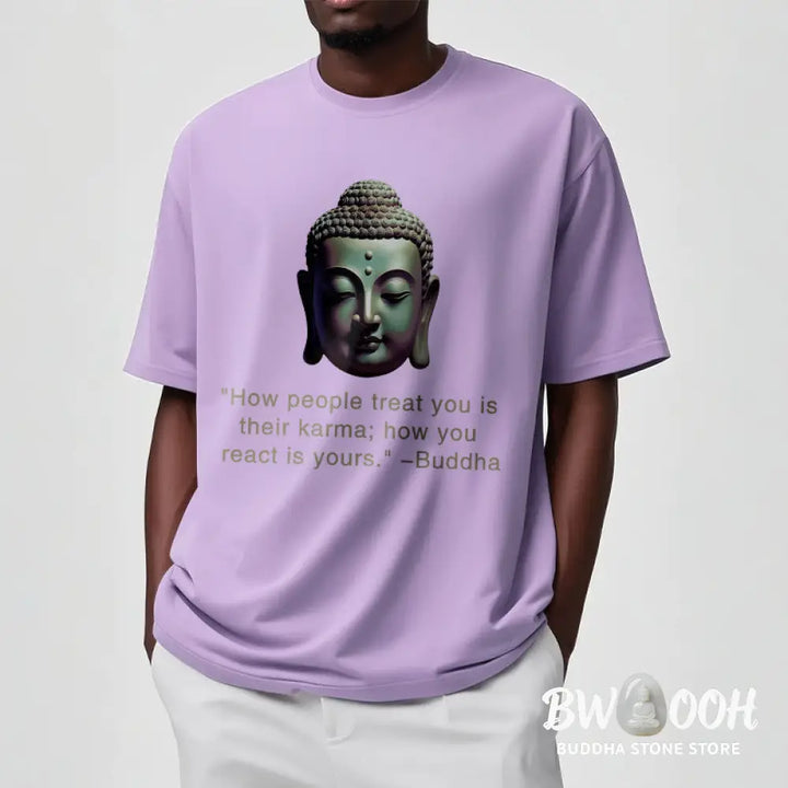 Buddha Stones How People Treat You Is Their Karma Buddha Tee T-shirt - T-Shirts